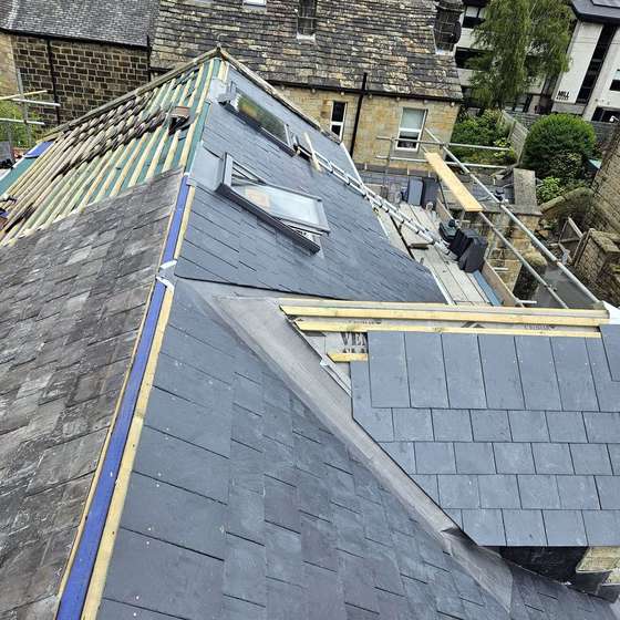 Where the dormer meets the main roof
