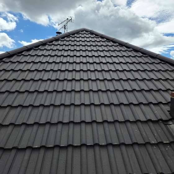 New tiled roof